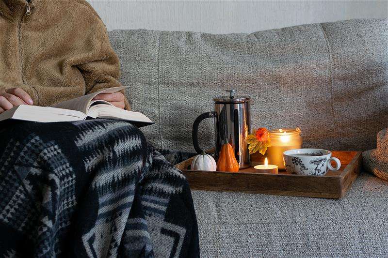 Create a relaxation space at home to relieve end-of-year stress